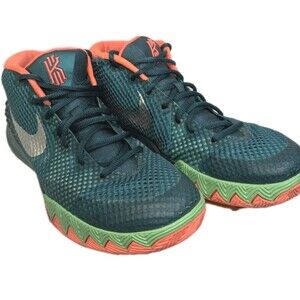 Nike Kyrie 1 Flytrap Men’s 9.5 Dark Emerald Bright Mango EUC Basketball Sneakers